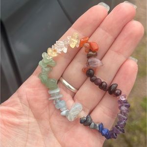 Howlite and multiple crystal bracelets!